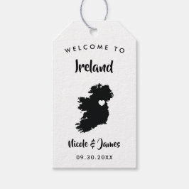 Ireland Wedding Welcome Bag Label, Groot-Brittanni Cadeaulabel
