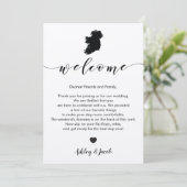 Ireland Wedding Welcome Letter & Itinerary Kaart (Staand voorkant)