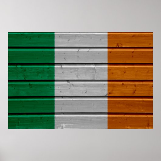 Ireland Woodplank Poster (Voorkant)