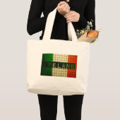 Ireland Woven Flag Grote Tote Bag (Voorkant (product))