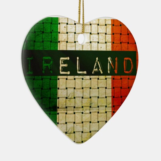 Ireland Woven Flag Keramisch Ornament (Rechts)