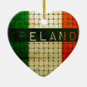 Ireland Woven Flag Keramisch Ornament (Voorkant)