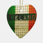 Ireland Woven Flag Keramisch Ornament (Links)