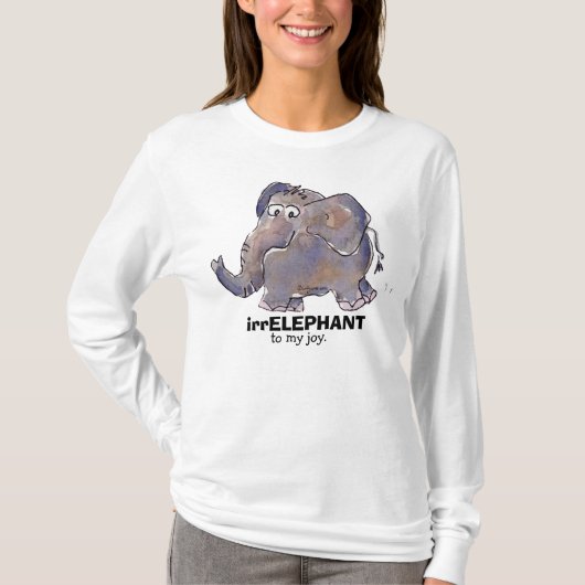 IrELEPHANT naar mijn vreugde 2 cartoon T Shirt (Voorkant)