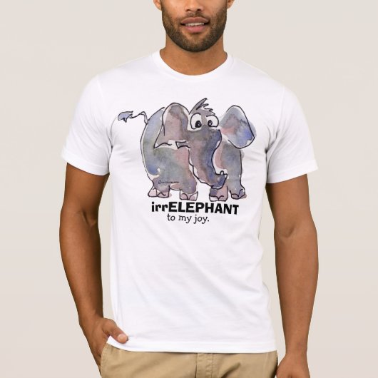 IrELEPHANT naar mijn vreugde 3 cartoon T Shirt (Voorkant)