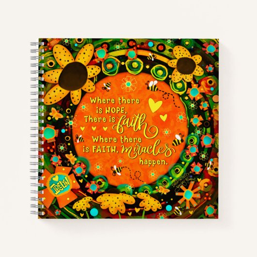Irelyn's Faith Miracle Floral Fun Notitieboek (Voorkant)