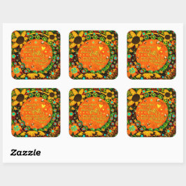 Irelyn's Faith Miracle Floral Fun Vierkante Sticker
