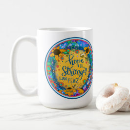 Irelyn's Huddle Hope Floral Bumblebee Inspirivity Koffiemok