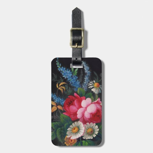 Irena Victoriaans Bouquet Bagagelabel (Voorkant verticaal)