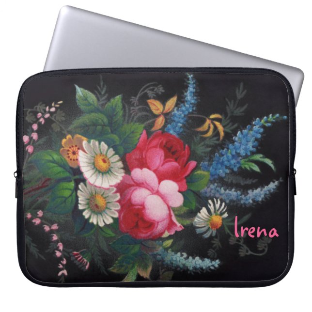 Irena Victoriaans Bouquet Neopree-laptophoes Laptop Sleeve (Voorkant)