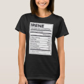 Irene Nutrition Information Problem Solution Hard T-shirt (Voorkant)