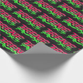 Irene Vorname Name Graffiti red green Cadeaupapier (Hoek)