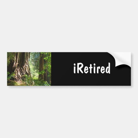 iRetired bumpersticker Gepensioneerd Pensioen (Voorkant)