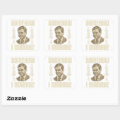 Irgendhoe Red Ik Het Vierkante Sticker (Vel)