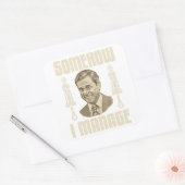 Irgendhoe Red Ik Het Vierkante Sticker (Envelop)