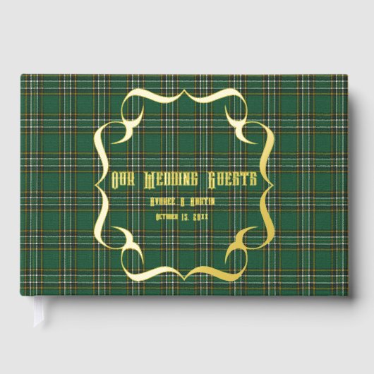 Iriah Nationaal Origineel Tartan Gastenboek (Voorkant)