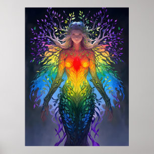 “Iridesca” - Bewaarder van Kleuren Poster