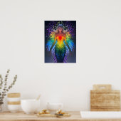 “Iridesca” - Bewaarder van Kleuren Poster (Keuken)