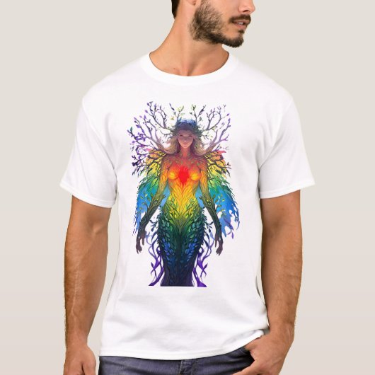 “Iridesca” - Bewaarder van Kleuren T-shirt (Voorkant)