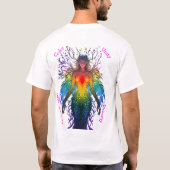 “Iridesca” - Bewaarder van Kleuren T-shirt (Achterkant)