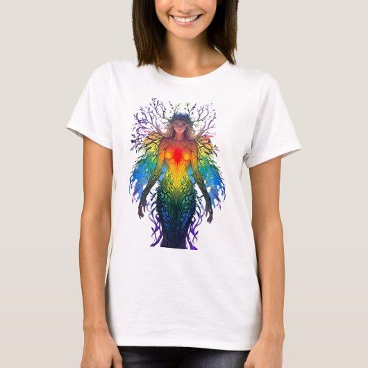 “Iridesca” - Bewaarder van Kleuren T-shirt (Voorkant)