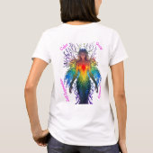 “Iridesca” - Bewaarder van Kleuren T-shirt (Achterkant)