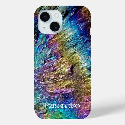 Iridescence regenboogkleur zeldzame minerale foto Case-Mate iPhone case (Achterkant)