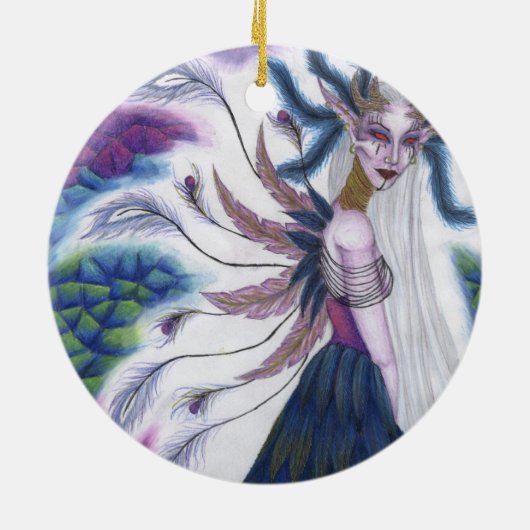 Iridescence Round Ornament (Achterkant)