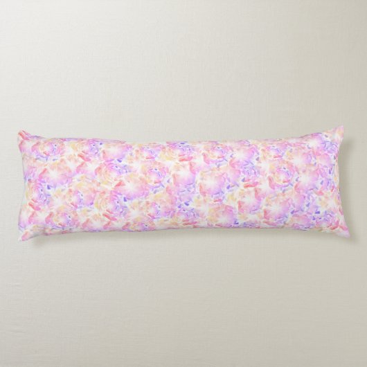 Iridescence Roze Lavendel Brilliant Crystal Lichaamskussen (Achterkant)