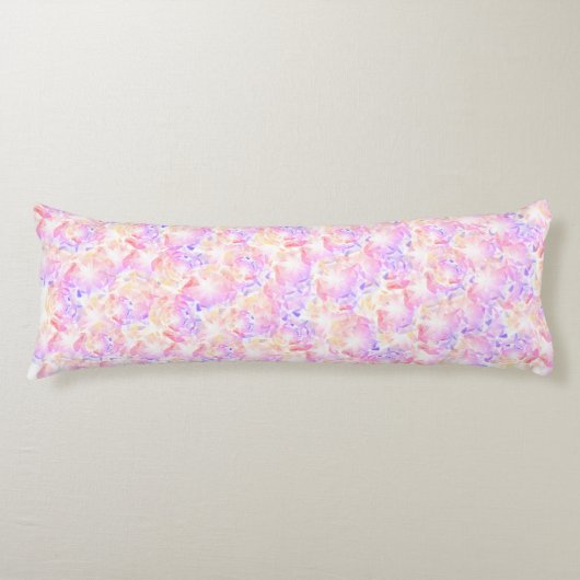 Iridescence Roze Lavendel Brilliant Crystal Lichaamskussen (Voorkant)