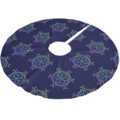 Iridescence Snowflakes kerstboomrok Kerstboom Rok (Gekanteld)