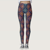 Iridescent 3D Morphing Shapes | Seamless Futuristi Leggings (Voorkant)