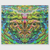 Iridescent Abalone Butterfly Zee Shell Cadeaupapier (Vlak)