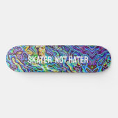 Iridescent Abalone Paua Shell - Skater not Hater Persoonlijk Skateboard (Horizontaal)