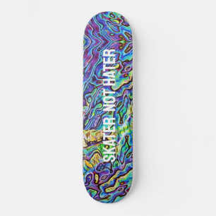 Iridescent Abalone Paua Shell - Skater not Hater Persoonlijk Skateboard