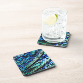 Iridescent Abalone Shell | Aangepast Bier Onderzetter