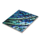Iridescent Abalone Shell | Abstracte keramische te Tegeltje (Zijkant)