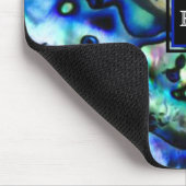 Iridescent Abalone Shell Monogram Muismat (Hoek)