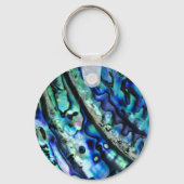 Iridescent Abalone Shell Monogram Sleutelhanger (Achterkant)