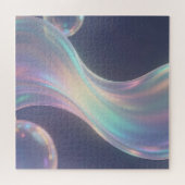 Iridescent Abstract Bubble Flow Legpuzzel (Horizontaal)