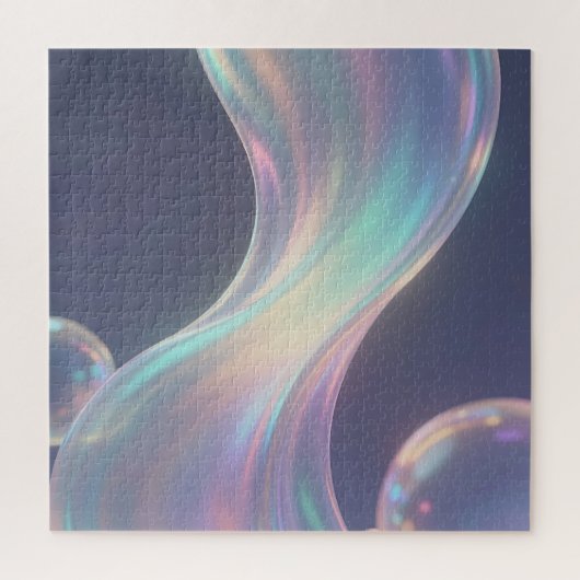 Iridescent Abstract Bubble Flow Legpuzzel (Verticaal)