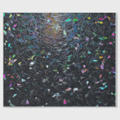 Iridescent Abstract Stained Glass Pattern Cadeaupapier (Vlak)