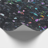 Iridescent Abstract Stained Glass Pattern Cadeaupapier (Hoek)