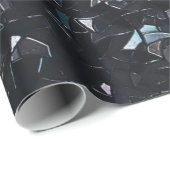 Iridescent Abstract Stained Glass Pattern Cadeaupapier (Rol Hoek)