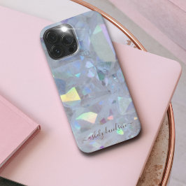 Iridescent Angel Aura Quartz iPhone Case 13 Pro Max Hoesje