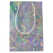 Iridescent Angel Tinsel Business Medium Cadeauzakje (Voorkant)