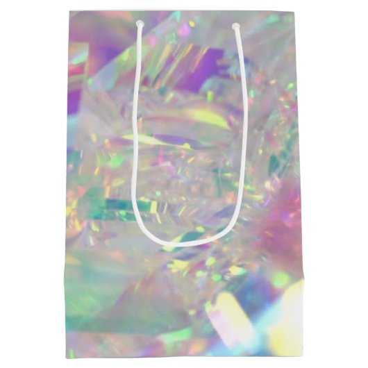 Iridescent Angel Tinsel Business Medium Cadeauzakje (Achterkant)