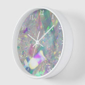 Iridescent Angel Tinsel Clock (Hoek)