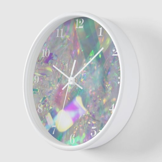 Iridescent Angel Tinsel Clock (Hoek)