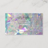 Iridescent Angel Tinsel Customer Loyalty Kaart Visitekaartje (Achterkant)